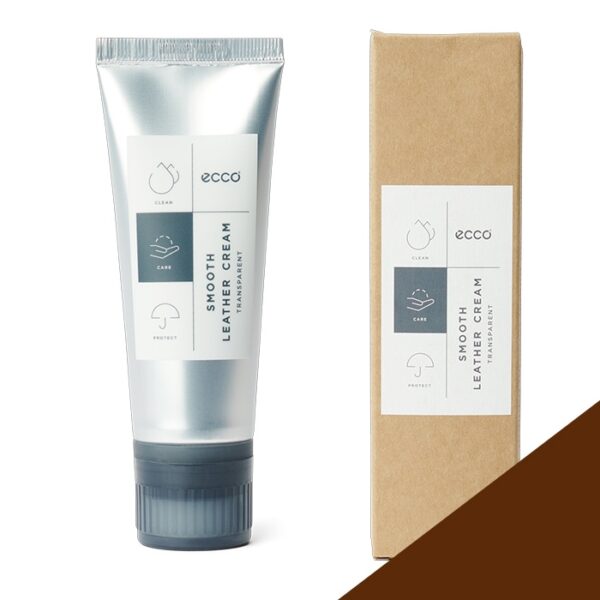 Ecco Smooth Leather Cream, 0,75ml-coffee - Tilbehør til støvler, sko