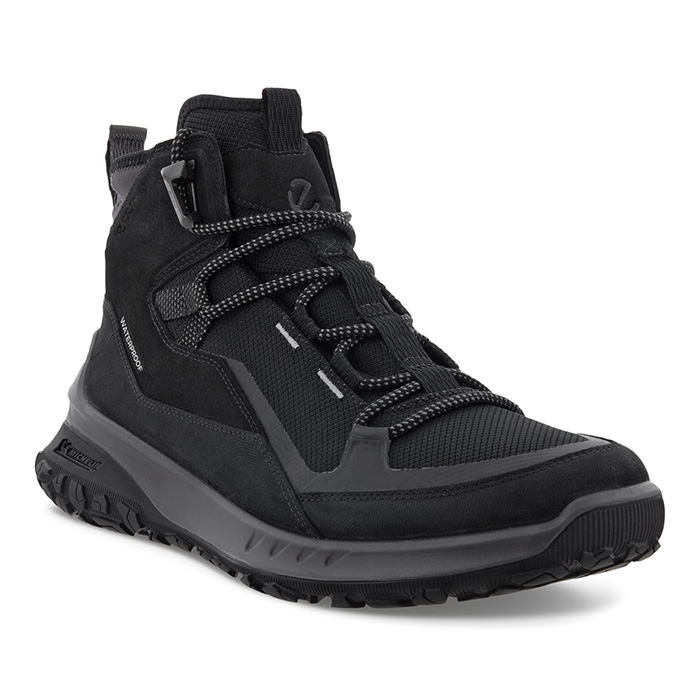 Ecco ULT TRN Mid Waterproof Herre / Mænd, black-43 - Vandrestøvler