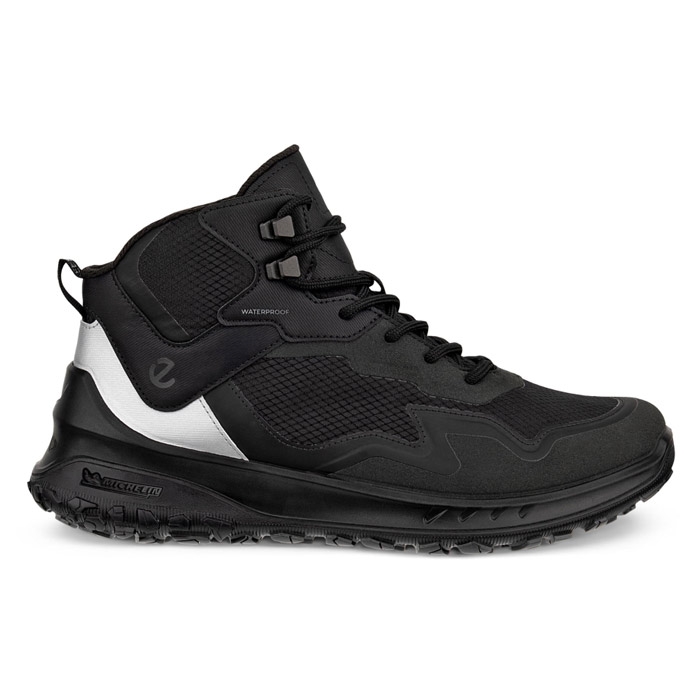 Ecco ULT TRN Mid Waterproof Kvinder / Damer, black/silver-36 - Vandrestøvler