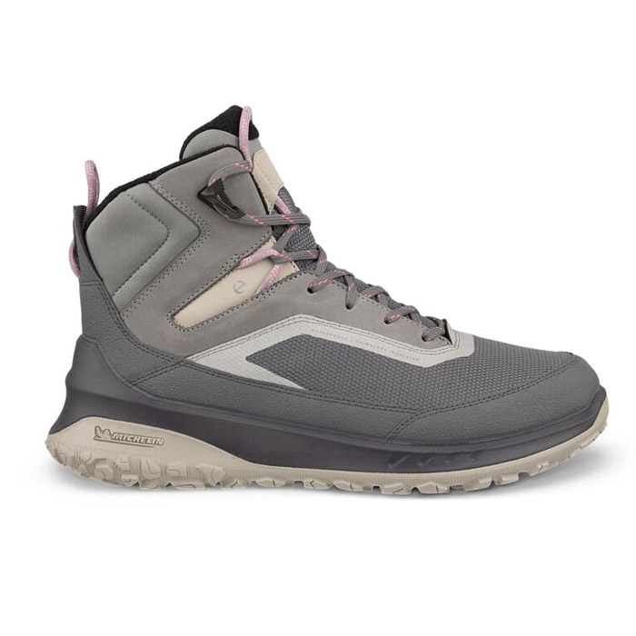 Ecco ULT TRN Mid Waterproof Kvinder / Damer, steel-37 - Vandrestøvler