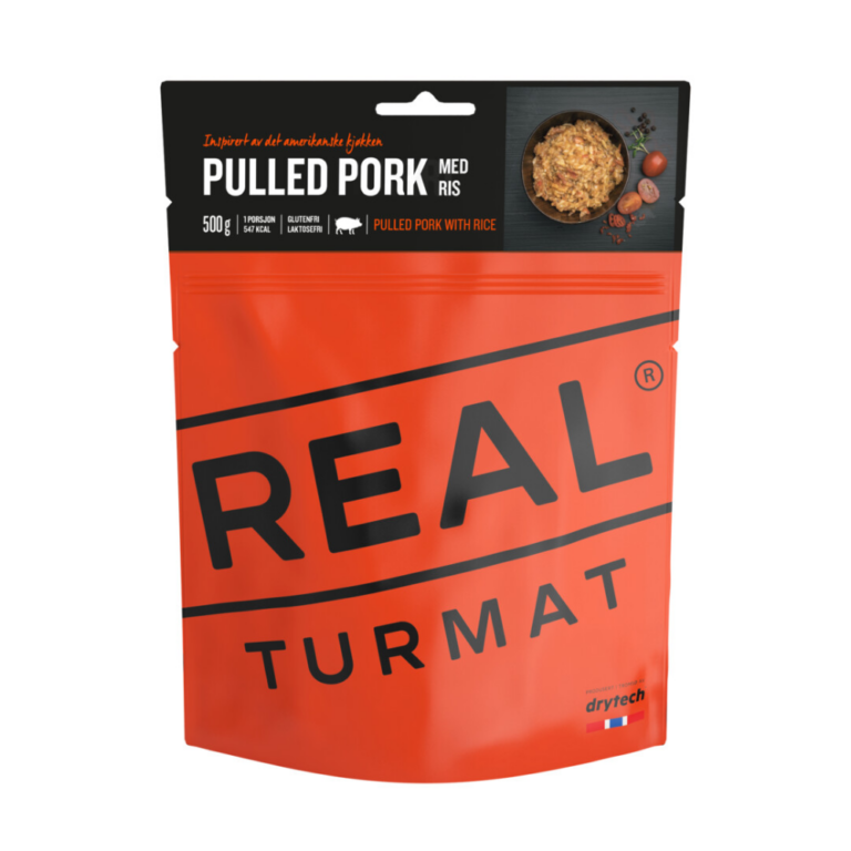 Feltrationer - Pulled pork med ris - REAL Turmat