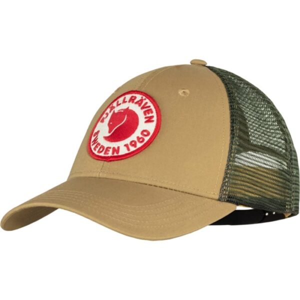 Fjällräven 1960 Logo Långtradarkeps-Grønwheat Brun-L/XL - Baseball cap, kasket