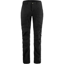 Fjällräven Abisko Hybrid Trail Trousers Dame 38/R Sort Outdoor bukser
