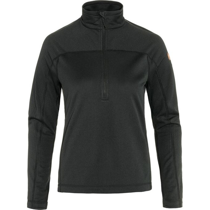 Fjällräven Abisko Lite Fleece Half Zip Woman-black-L