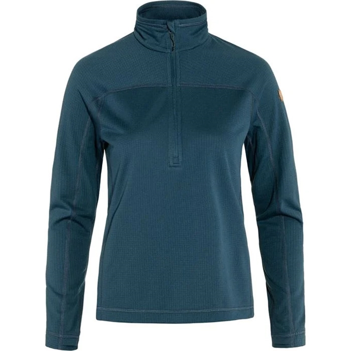 Fjällräven Abisko Lite Fleece Half Zip Woman-indigo blue-L
