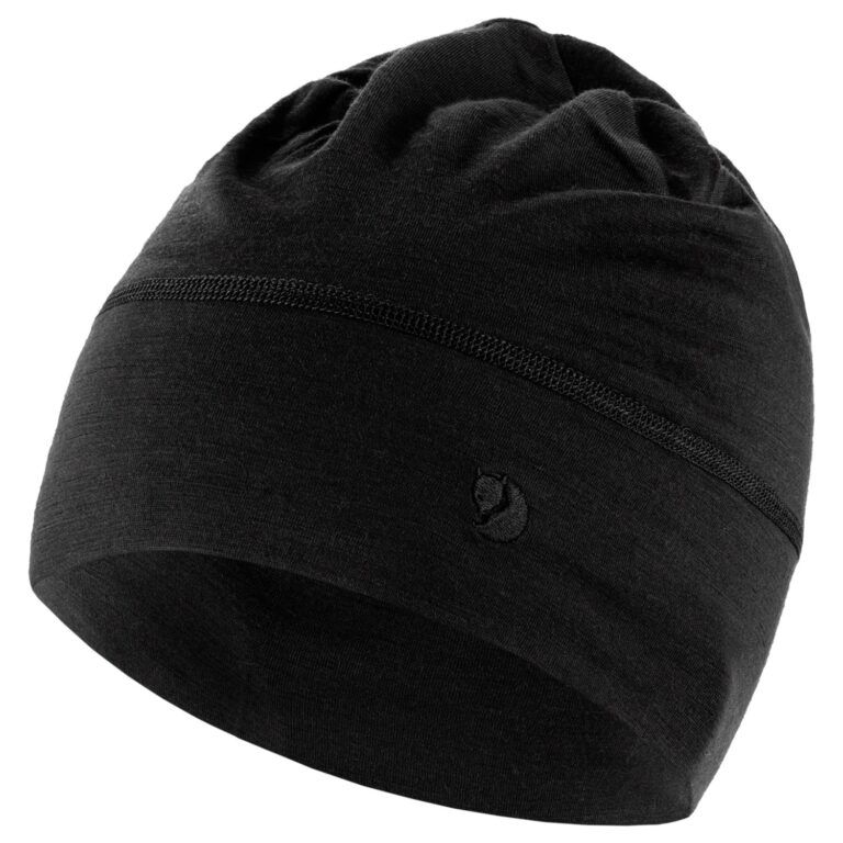 Fjällräven Abisko Lite Wool Beanie O/S Sort Huer & pandebånd