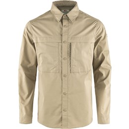 Fjällräven Abisko Trail Shirt LS Herre M Beige Skjorter