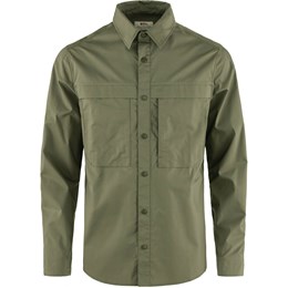 Fjällräven Abisko Trail Shirt LS Herre M Grøn Skjorter