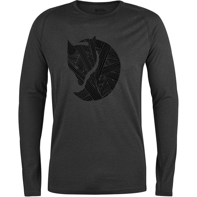 Fjällräven Abisko Trail T-Shirt Printed, dark grey-L