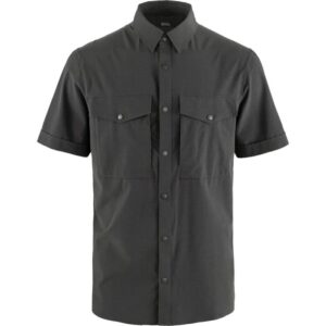 Fjällräven Abisko Trekking Shirt SS Herre / Mænd-dark grey-L - Skjorter