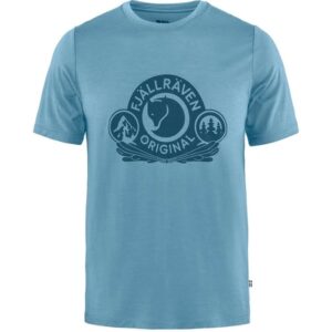 Fjällräven Abisko Wool Classic Herre / Mænd-dawn Blå-S - T-Shirt, Polo-shirt