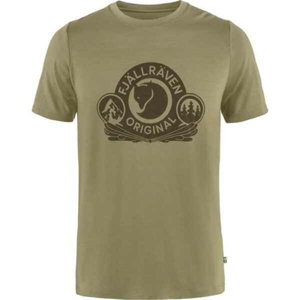 Fjällräven Abisko Wool Classic Herre / Mænd-light Grøn-XL - T-Shirt, Polo-shirt