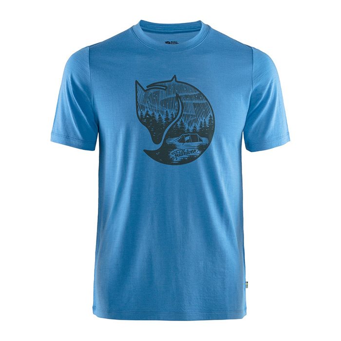 Fjällräven Abisko Wool Fox T-Shirt Men-UN blue-2XL