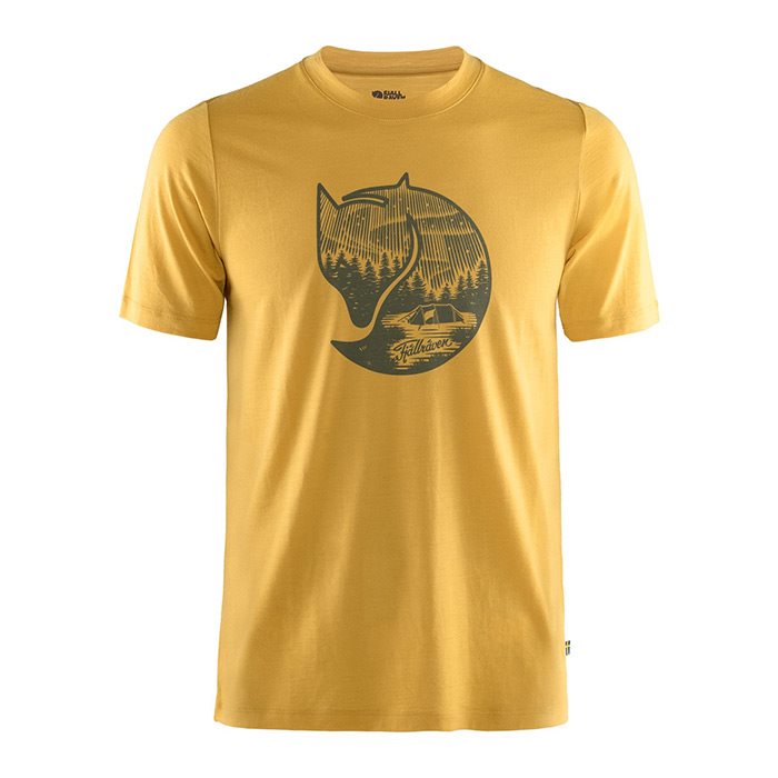 Fjällräven Abisko Wool Fox T-Shirt Men-ochre-2XL