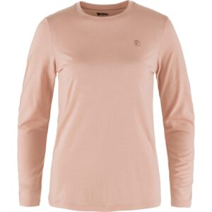 Fjällräven Abisko Wool LS Kvinder / Damer-chalk PBlå-L - T-Shirts