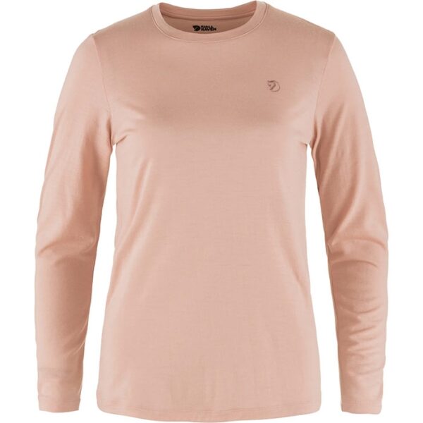 Fjällräven Abisko Wool LS Kvinder / Damer-chalk PBlå-L - T-Shirts