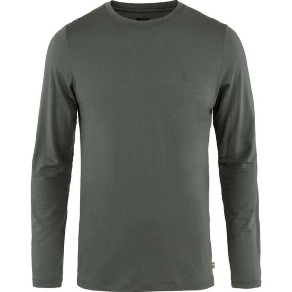 Fjällräven Abisko Wool LS Men-basalt-XL - T-Shirt, Polo-shirt