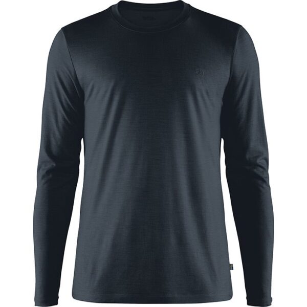 Fjällräven Abisko Wool LS Men-dark navy-2XL - T-Shirt, Polo-shirt