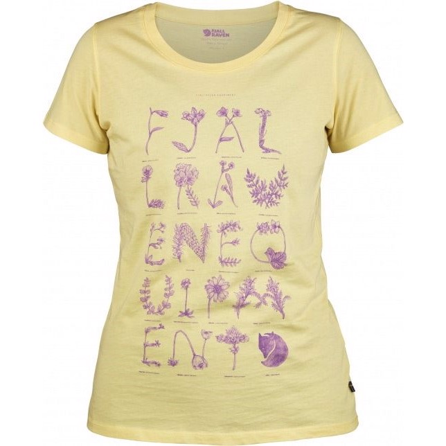 Fjällräven Alphabotanical T-Shirt Women, pale yellow-L