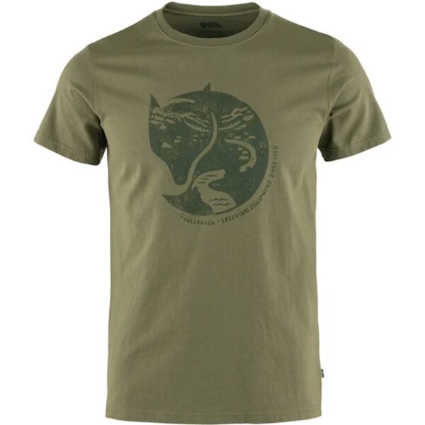 Fjällräven Arctic Fox T-Shirt Men-dark olive-L - T-Shirt, Polo-shirt