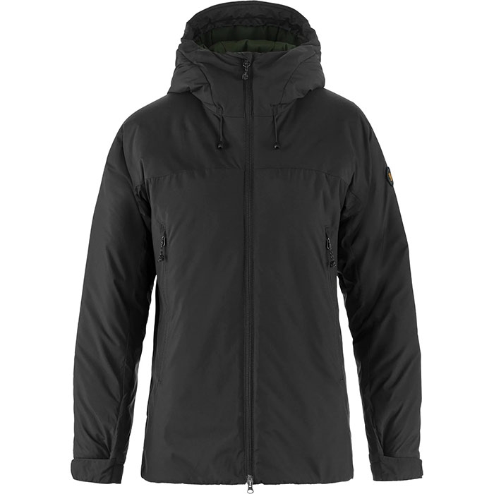 Fjällräven Bergtagen 130 Insulation Jacket Kvinder / Damer-black / deep forest-L - Vinterjakker