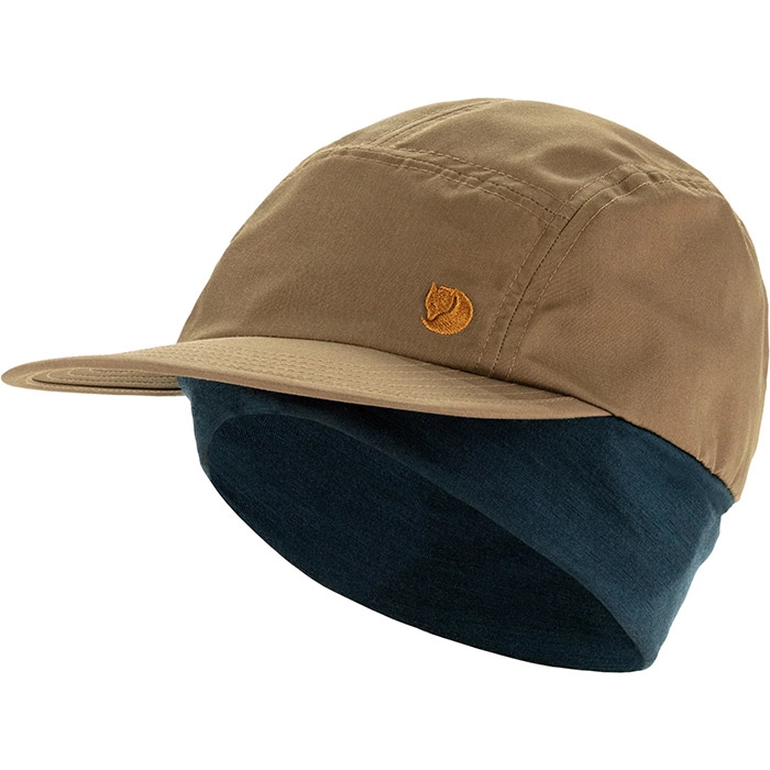 Fjällräven Bergtagen Mountain Cap-wood brown / dark navy-S/M - Vinterhue, vinterkasket