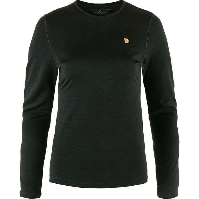 Fjällräven Bergtagen Thinwool LS Kvinder / Damer, black-M - Undertøj