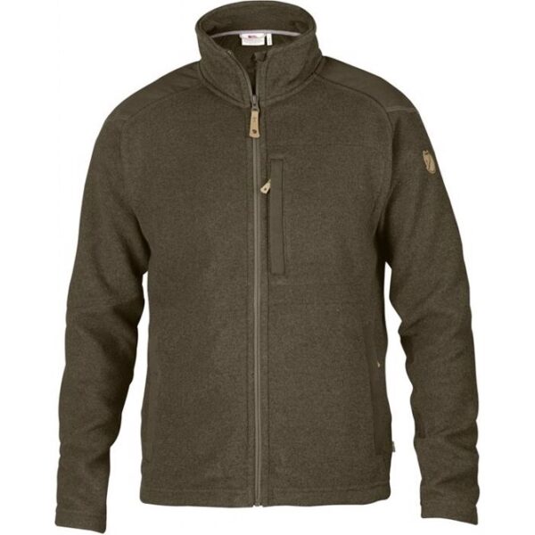 Fjällräven Buck Fleece jakke-dark olive-M - Fleecejakker