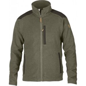 Fjällräven Buck Fleece jakke-laurel green / deep forest-2XL - Fleecejakker