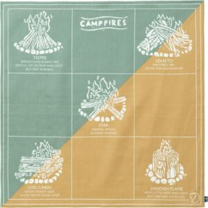 Fjällräven Campfire bandana-mais Gul / aloe Grøn - Bandana