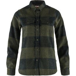 Fjällräven Canada Shirt Dame XS Grøn/Grå Skjorter
