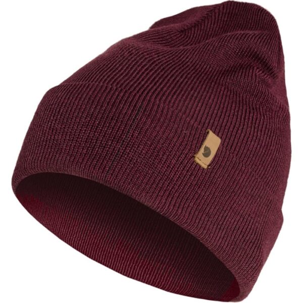 Fjällräven Classic Knit Hat merinould-dark garnet - Hue