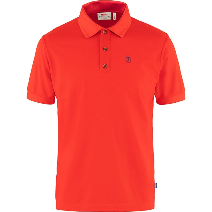 Fjällräven Crowley Pique Shirt-true Rød-M - T-Shirt, Polo-shirt