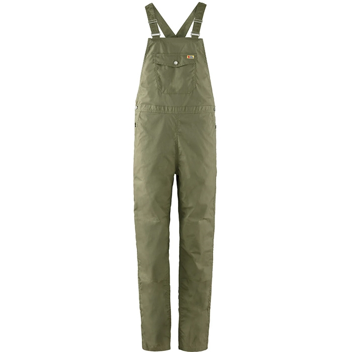 Fjällräven Dungaree Trousers Kvinder / Damer-green-L - Bukser