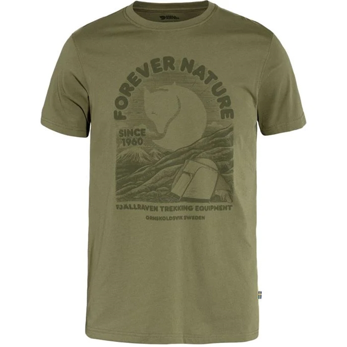 Fjällräven EquipHerre / Mændt T-Shirt Herre / Mænd-green-M - T-Shirt, Polo-shirt