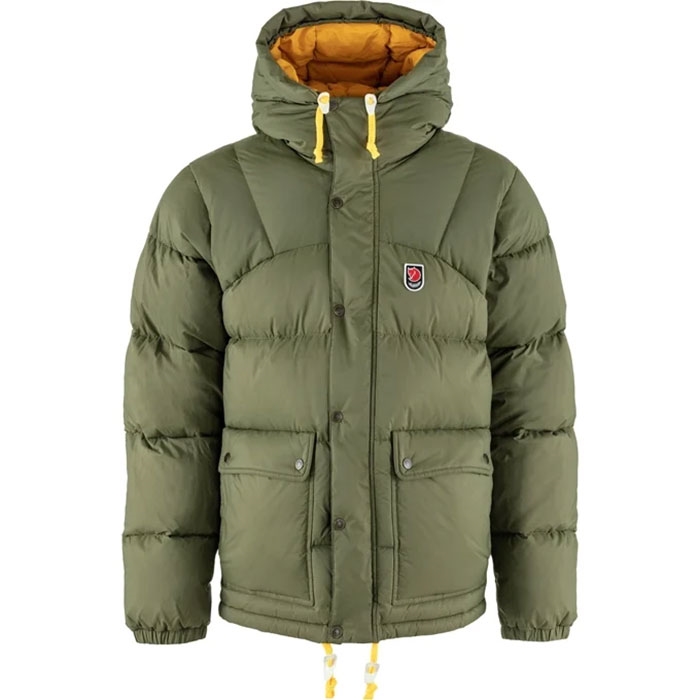 Fjällräven Expedition Down Lite Jacket Herre / Mænd-green / mustard yellow-M - Jakker