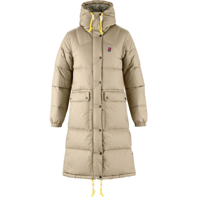Fjällräven Expedition Long Down Parka Dame XXS Beige Dunjakker