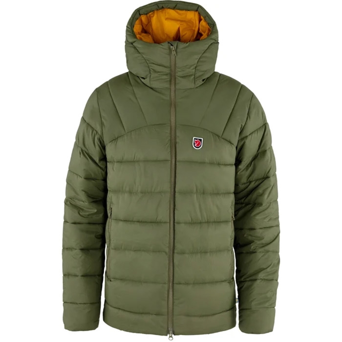 Fjällräven Expedition Mid Winter Jacket Herre / Mænd-green / mustard yellow-S - Vinterjakker til mænd
