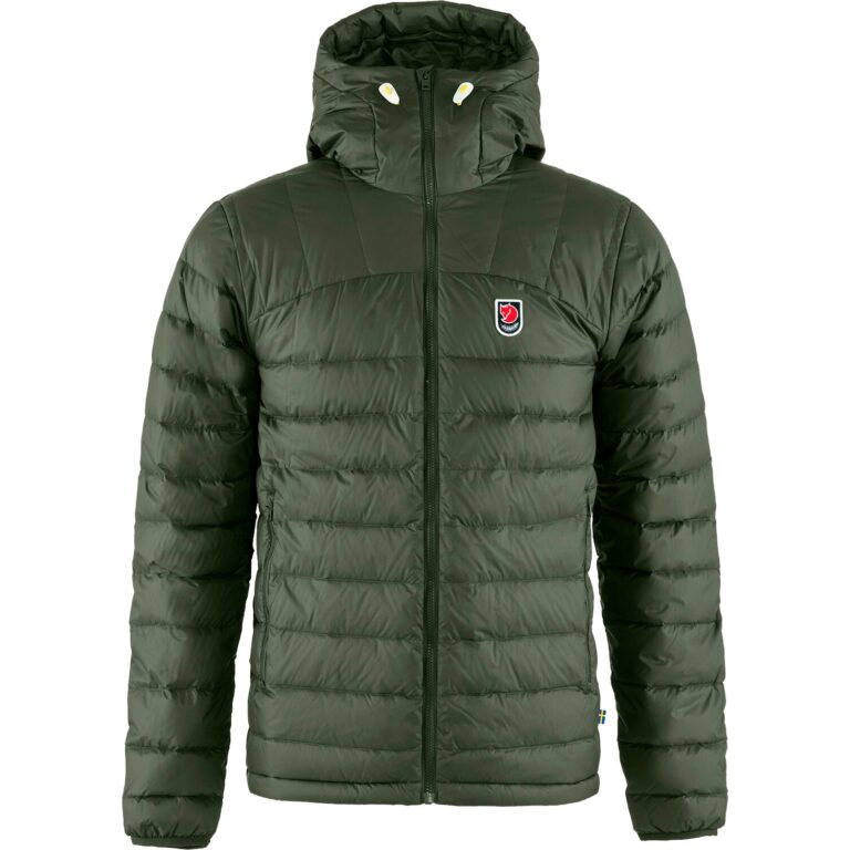Fjällräven Expedition Pack Down Hoodie Herre L Grøn Dunjakker