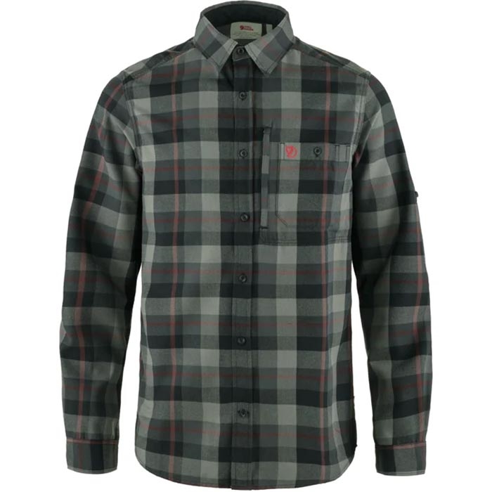 Fjällräven Fjällglim LS skjorte-black/grey-L - Skjorter