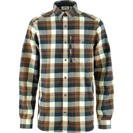 Fjällräven Fjällglim Shirt Herre S Brun/Hvid-ternet Skjorter