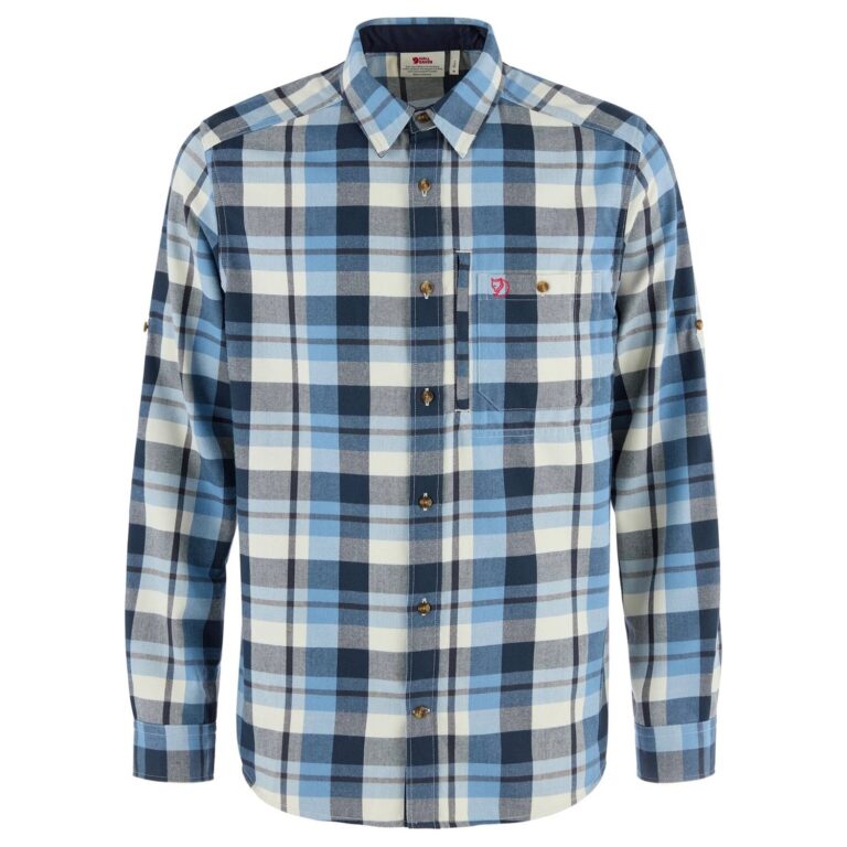 Fjällräven Fjällglim Shirt Herre S Dawn Blue/Chalk White Skjorter