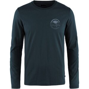 Fjällräven Forever Nature Badge LS Herre / Mænd-dark navy-S - T-Shirt, Polo-shirt