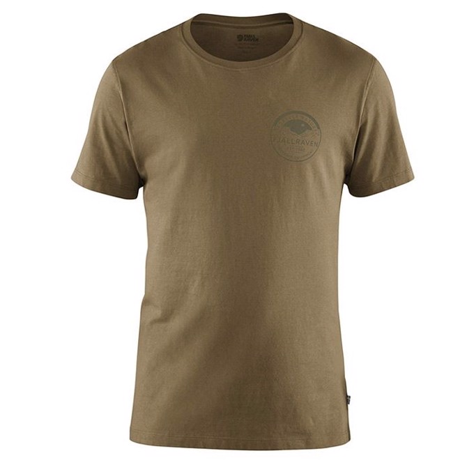 Fjällräven Forever Nature Badge T-Shirt Men-dark sand-2XL
