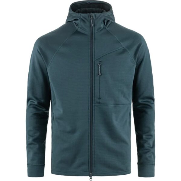 Fjällräven Grid Fleece Hoodie Herre / Mænd-mountain Blå-L - Fleecejakker