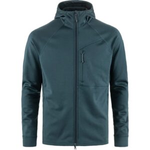Fjällräven Grid Fleece Hoodie Herre / Mænd-mountain blue-M - Fleecejakker