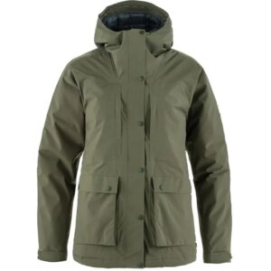 Fjällräven HC Hydratic Padded Jacket Kvinder / Damer-laurel green-XL - Vinterjakker