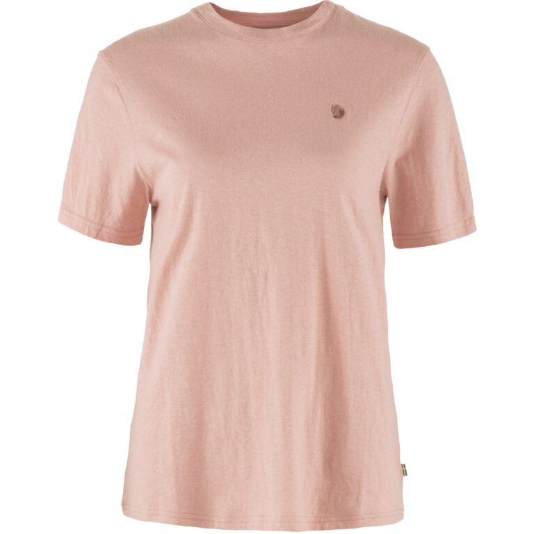Fjällräven Hemp Blend T-Shirt Dame L Rød Korte ærmer
