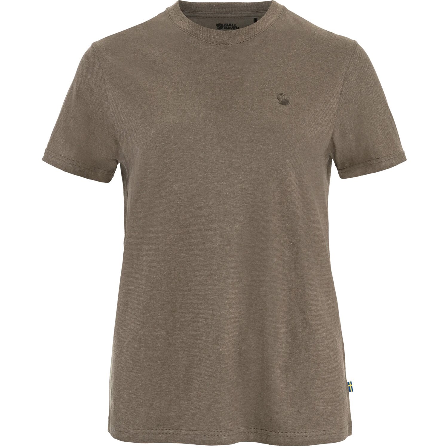Fjällräven Hemp Blend T-Shirt Dame M Brun Korte ærmer