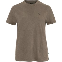 Fjällräven Hemp Blend T-Shirt Dame S Brun Korte ærmer